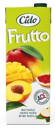 Sulas dzēriens CIDO Frutto Multiaugļu, ar A,C,E vitamīniem, 1.5l